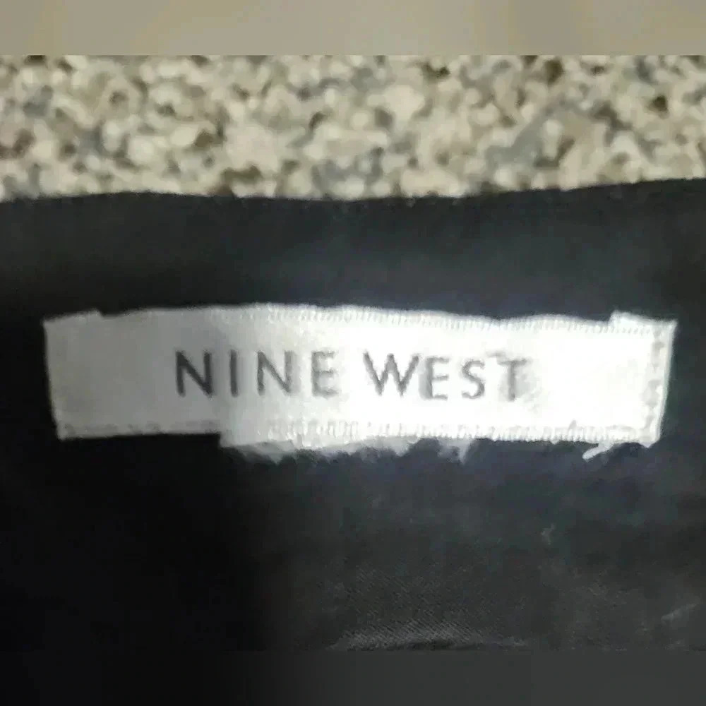 Nine West Fit and Flare V-neck Sleeveless Midi black dress womens size Large - Picture 5 of 10